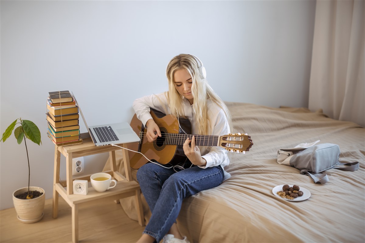 apprentissage de la guitare