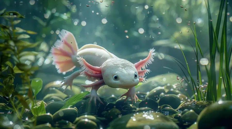 découverte des axolotls