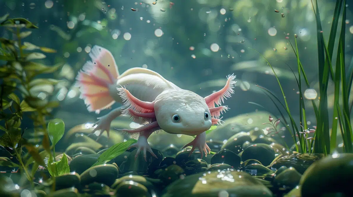 découverte des axolotls