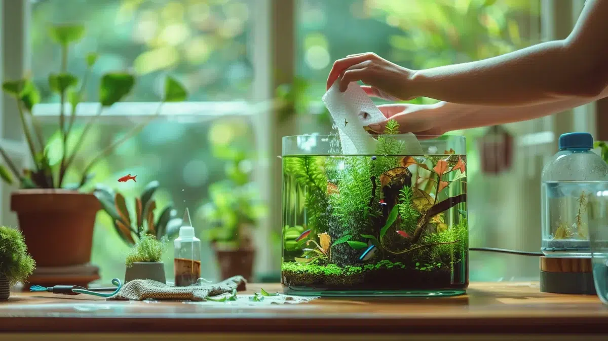 nettoyer nano-aquarium