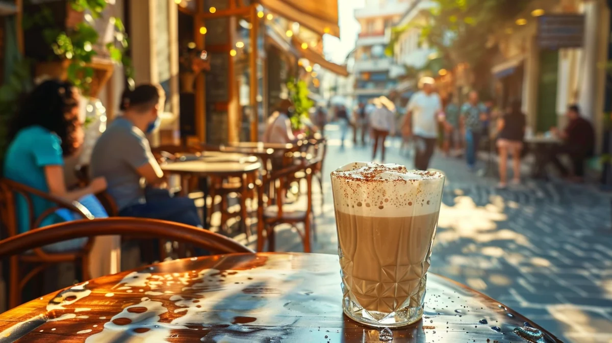 café frappé grec