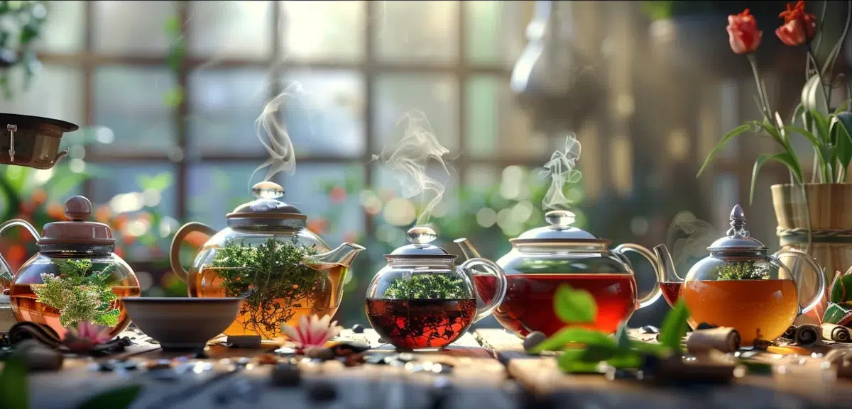 infusions de thé