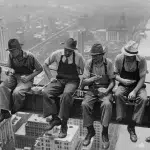 lunch atop a skyscraper