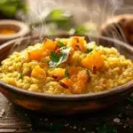 préparer risotto au curry