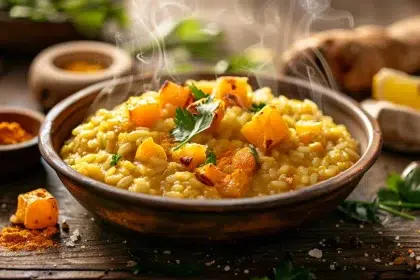 préparer risotto au curry