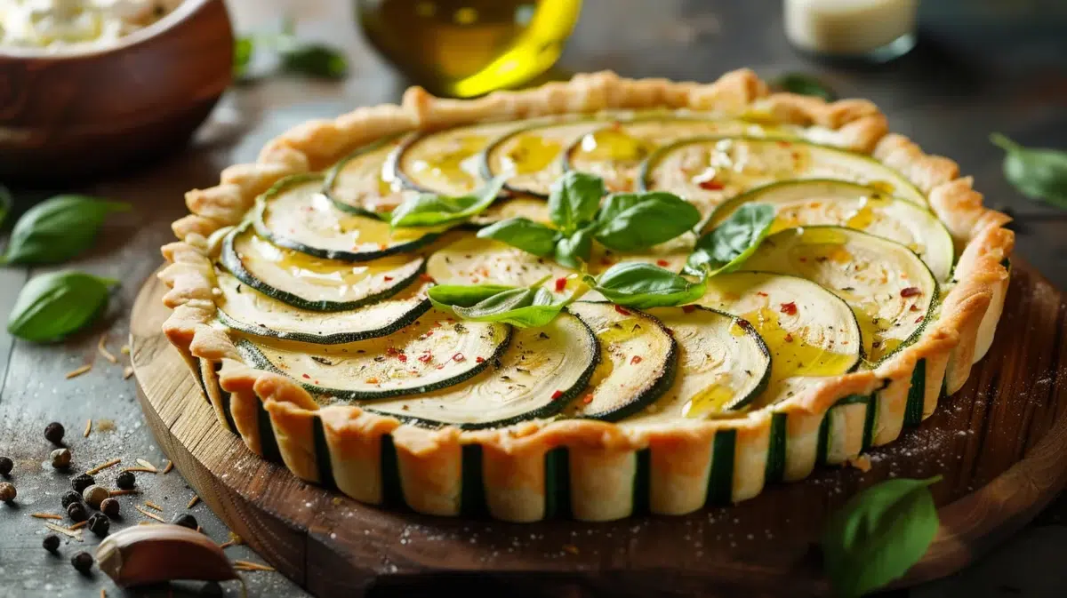 recette de tarte fine à la courgette